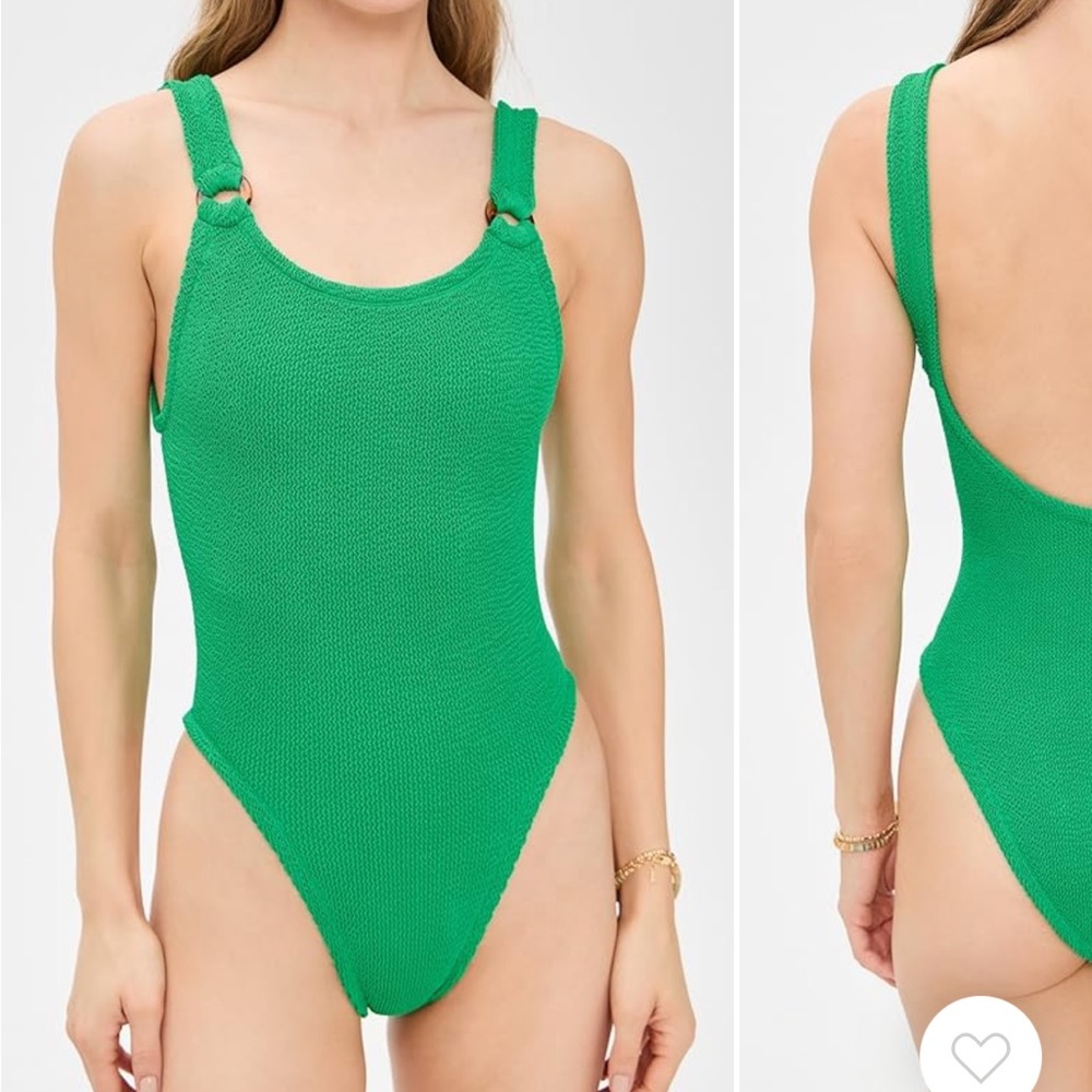 Hunza G Green One Piece Swimsuit